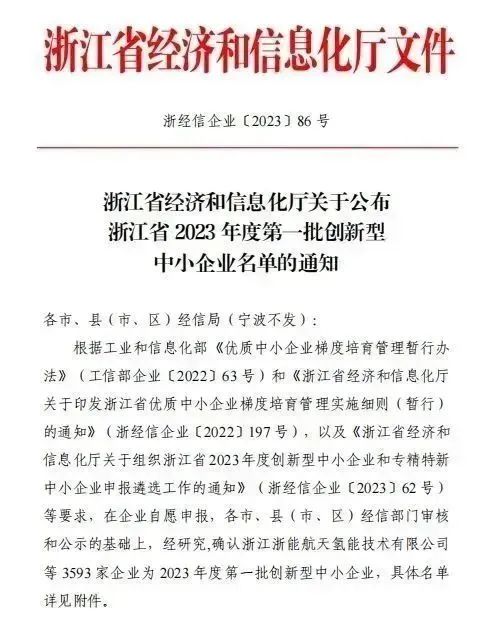 奋斗不息 创新不止|金鹭装饰、必一网页版登录入口双双荣获“2023年度创新型中小企业”称号